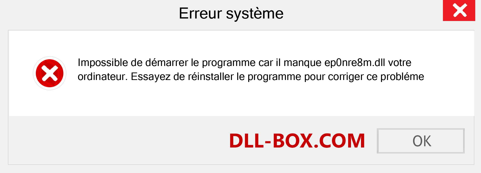 Le fichier ep0nre8m.dll est manquant ?. Télécharger pour Windows 7, 8, 10 - Correction de l'erreur manquante ep0nre8m dll sur Windows, photos, images